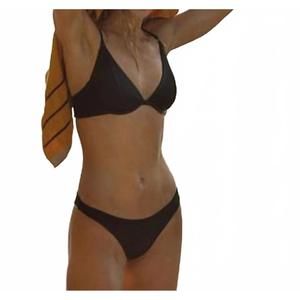 NEW TIGERLILY beach bum bikini bottom in black